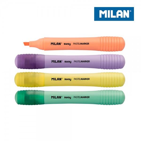 Marcadores fluorescentes de color pastel, 4 uds